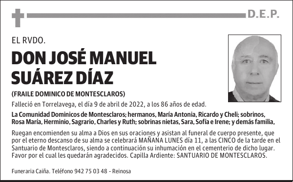 DON JOSÉ MANUEL SUÁREZ DÍAZ