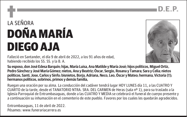 DOÑA MARÍA DIEGO AJA