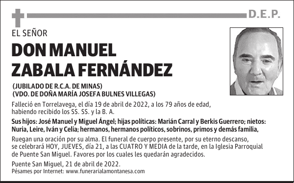 DON MANUEL ZABALA FERNÁNDEZ
