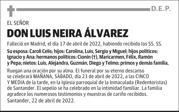 Don Luis Neira Álvarez