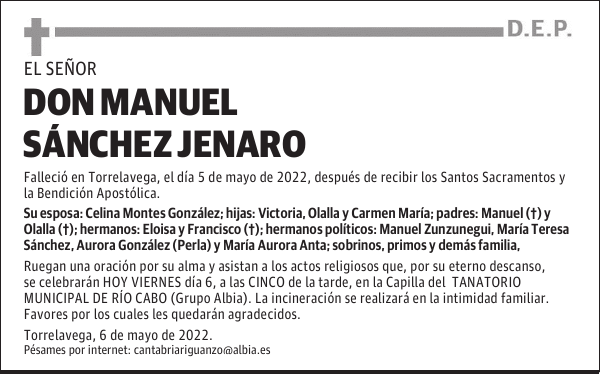 DON MANUEL SÁNCHEZ JENARO