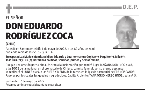 DON EDUARDO RODRÍGUEZ COCA