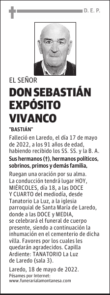 DON SEBASTIÁN EXPÓSITO VIVANCO