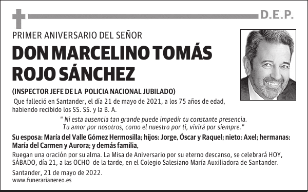 DON MARCELINO TOMÁS ROJO SÁNCHEZ