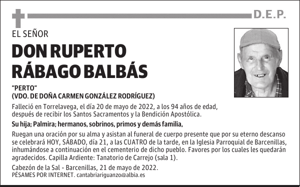 DON RUPERTO RÁBAGO BALBÁS