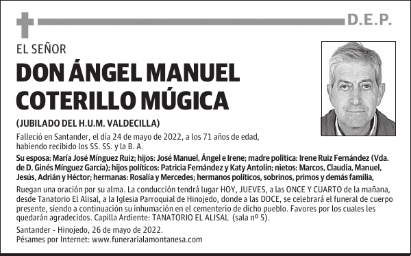 DON ÁNGEL MANUEL COTERILLO MÚGICA