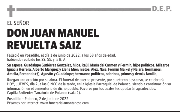 DON JUAN MANUEL REVUELTA SAIZ