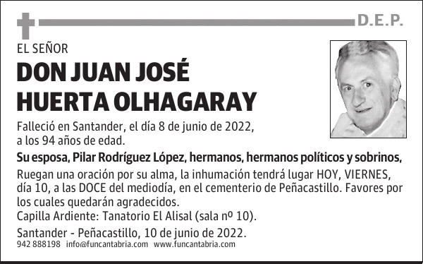 Don Juan José Huerta Olhagaray