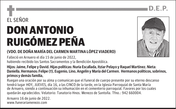 Don Antonio Ruigómez Peña