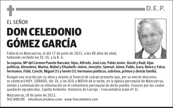 Don Celedonio Gómez García