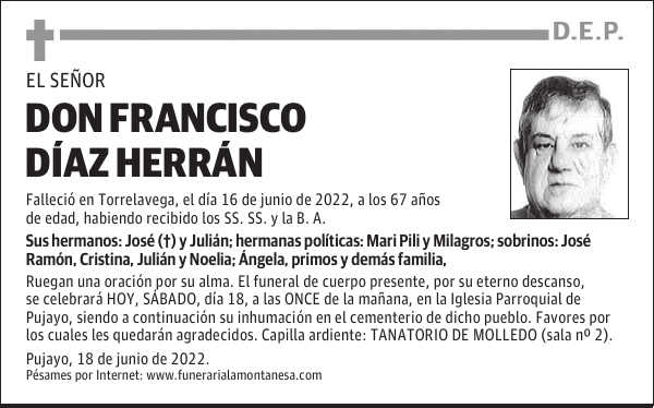 DON FRANCISCO DÍAZ HERRÁN