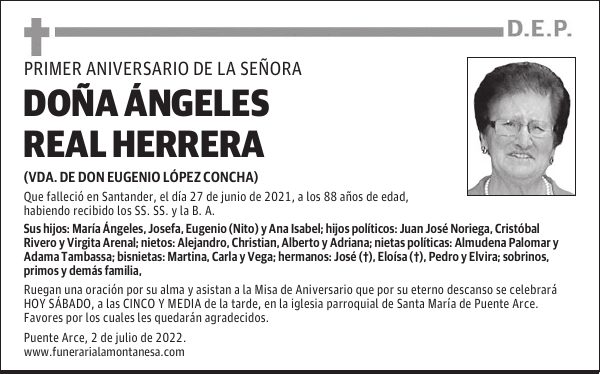 DOÑA ÁNGELES REAL HERRERA