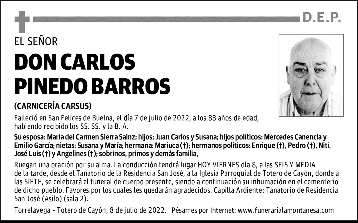 DON CARLOS PINEDO BARROS