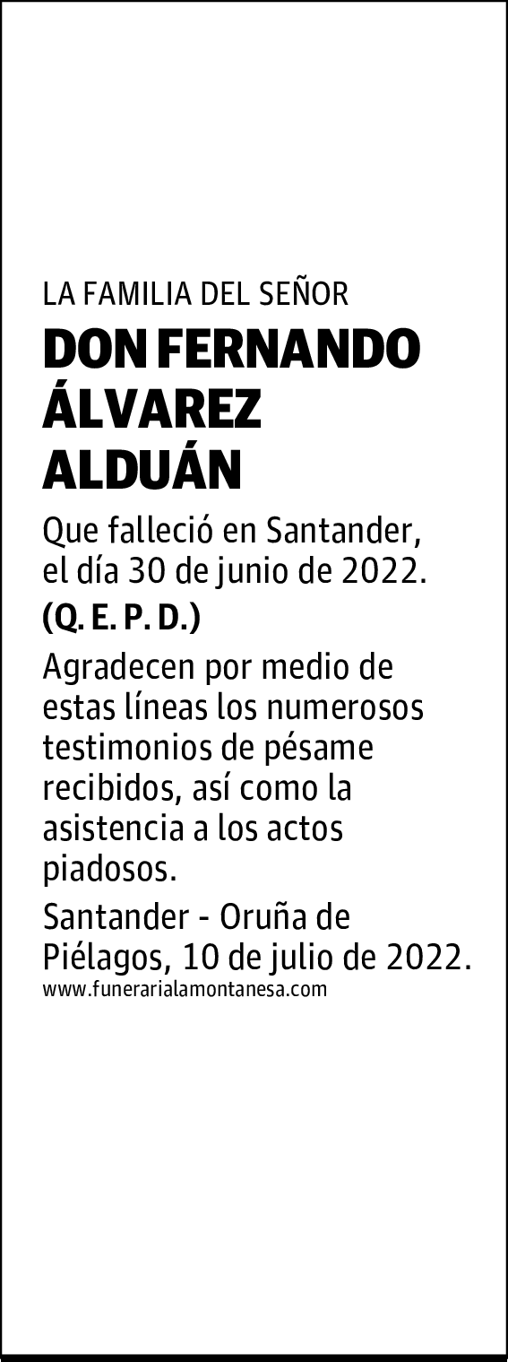 DON FERNANDO ÁLVAREZ ALDUÁN