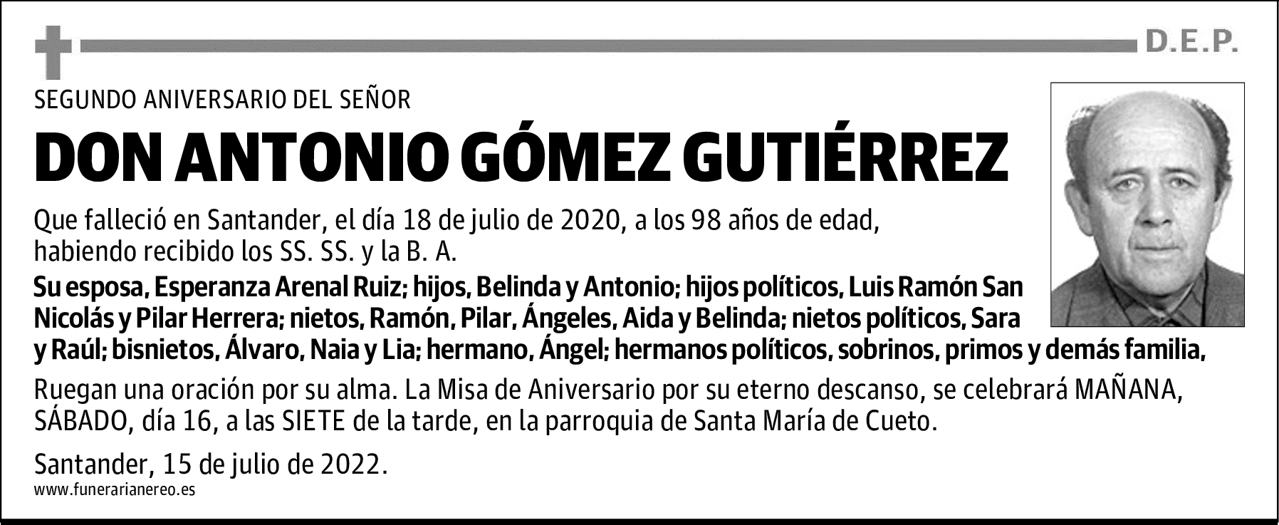 DON ANTONIO GÓMEZ GUTIÉRREZ