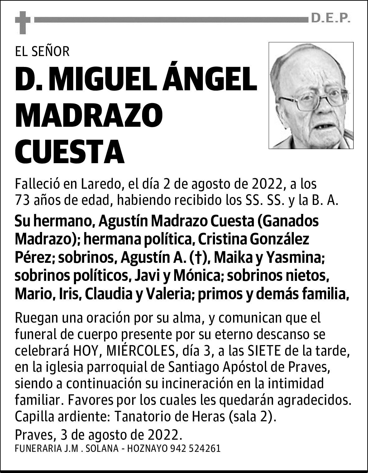 DON MIGUEL ÁNGEL MADRAZO CUESTA