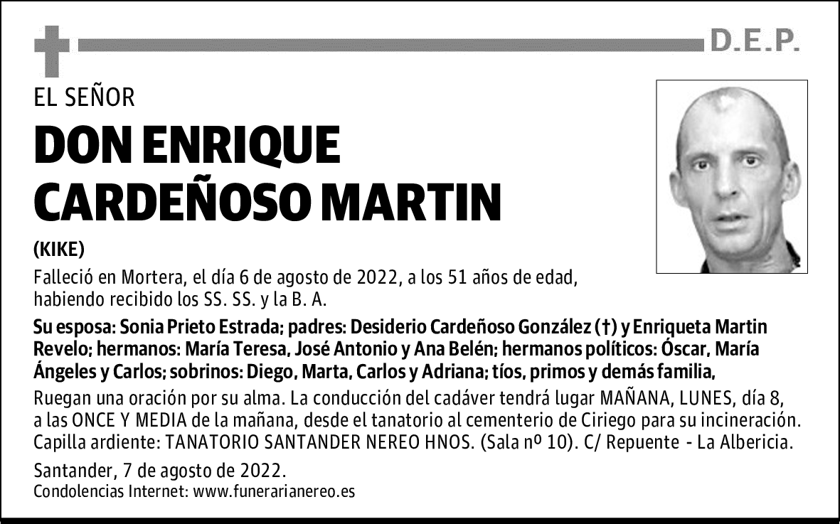 DON ENRIQUE CARDEÑOSO MARTÍN