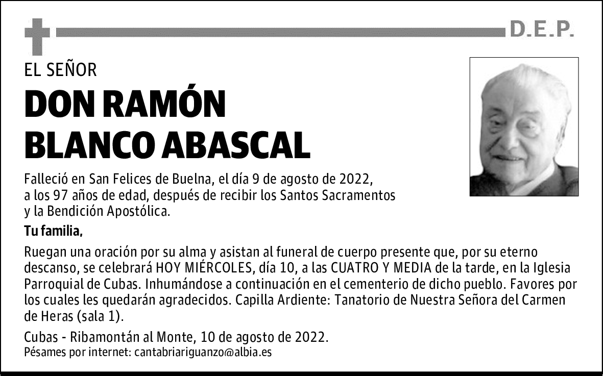 DON RAMÓN BLANCO ABASCAL