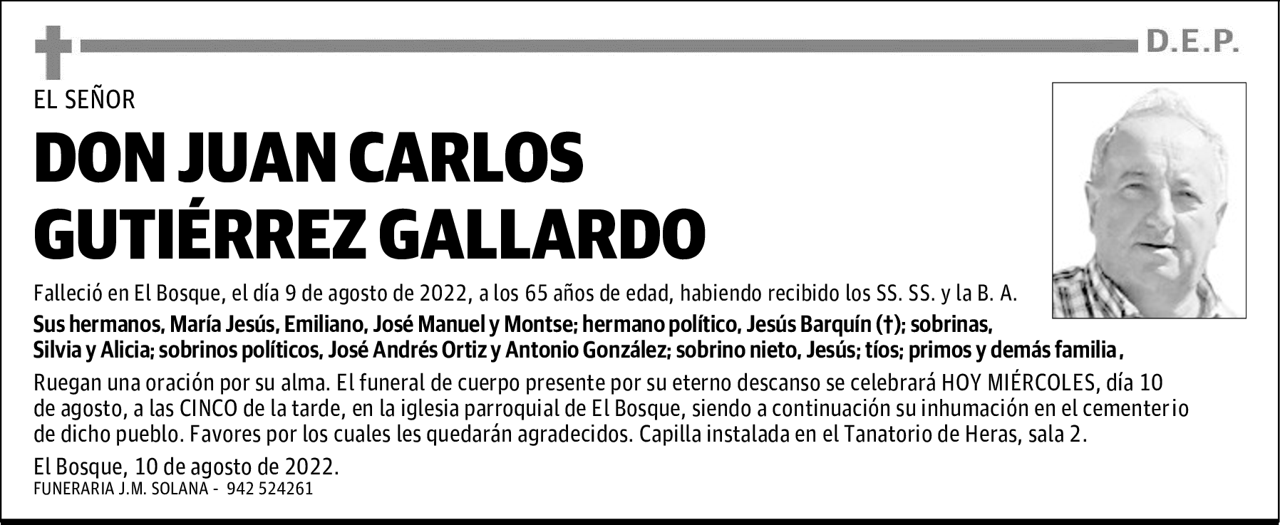 DON JUAN CARLOS GUTIÉRREZ GALLARDO
