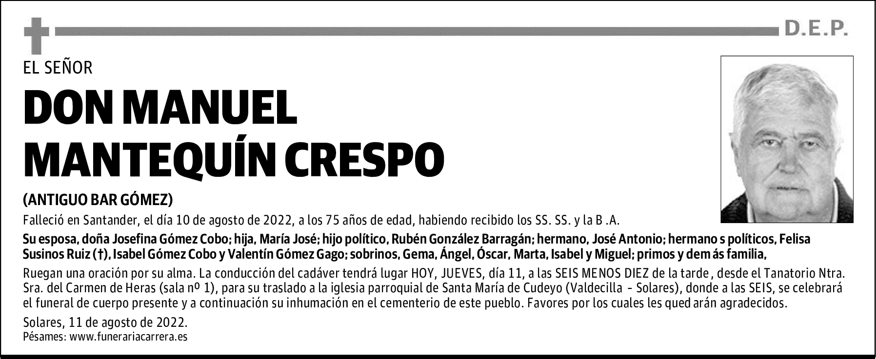 DON MANUEL MANTEQUÍN CRESPO