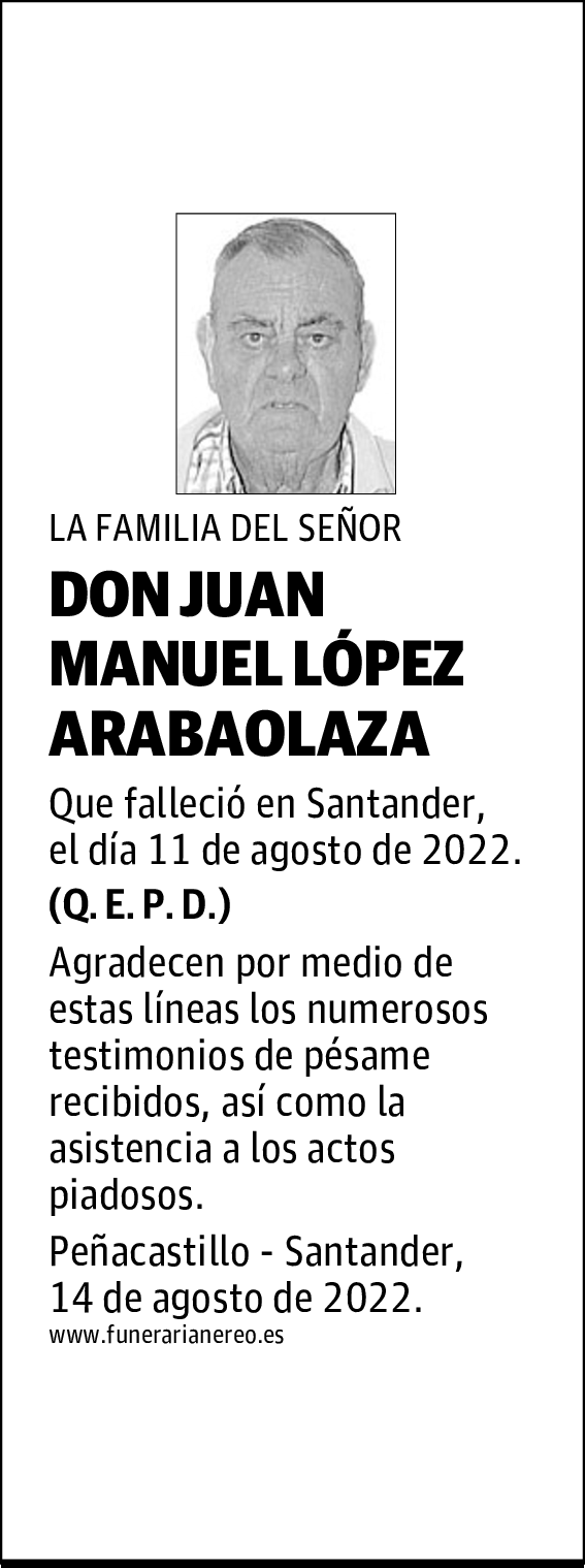DON JUAN MANUEL LÓPEZ ARABAOLAZA