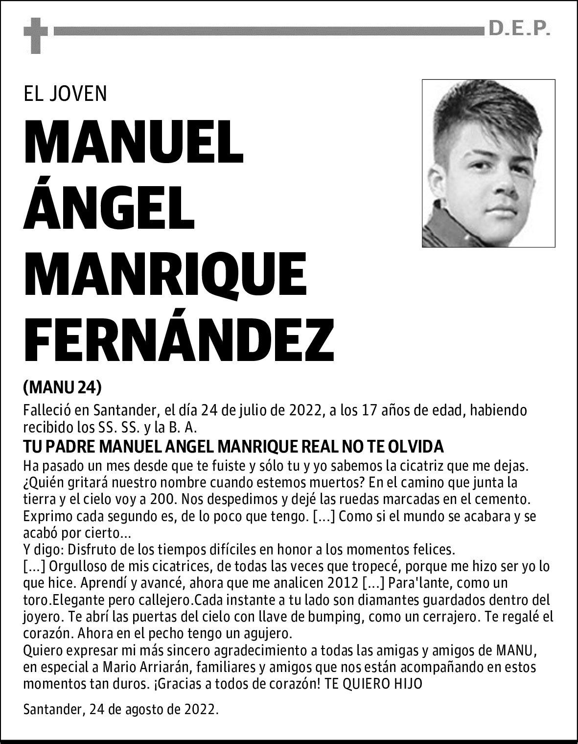 MANUEL ÁNGEL MANRIQUE FERNÁNDEZ