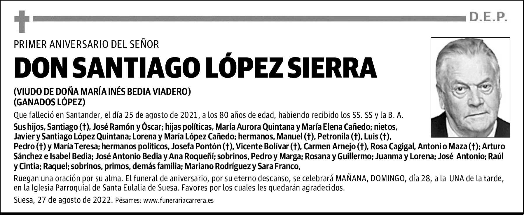 DON SANTIAGO LÓPEZ SIERRA
