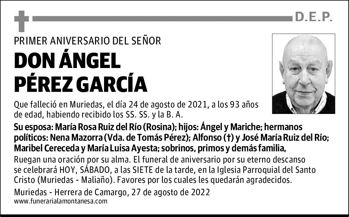 DON ÁNGEL PÉREZ GARCÍA