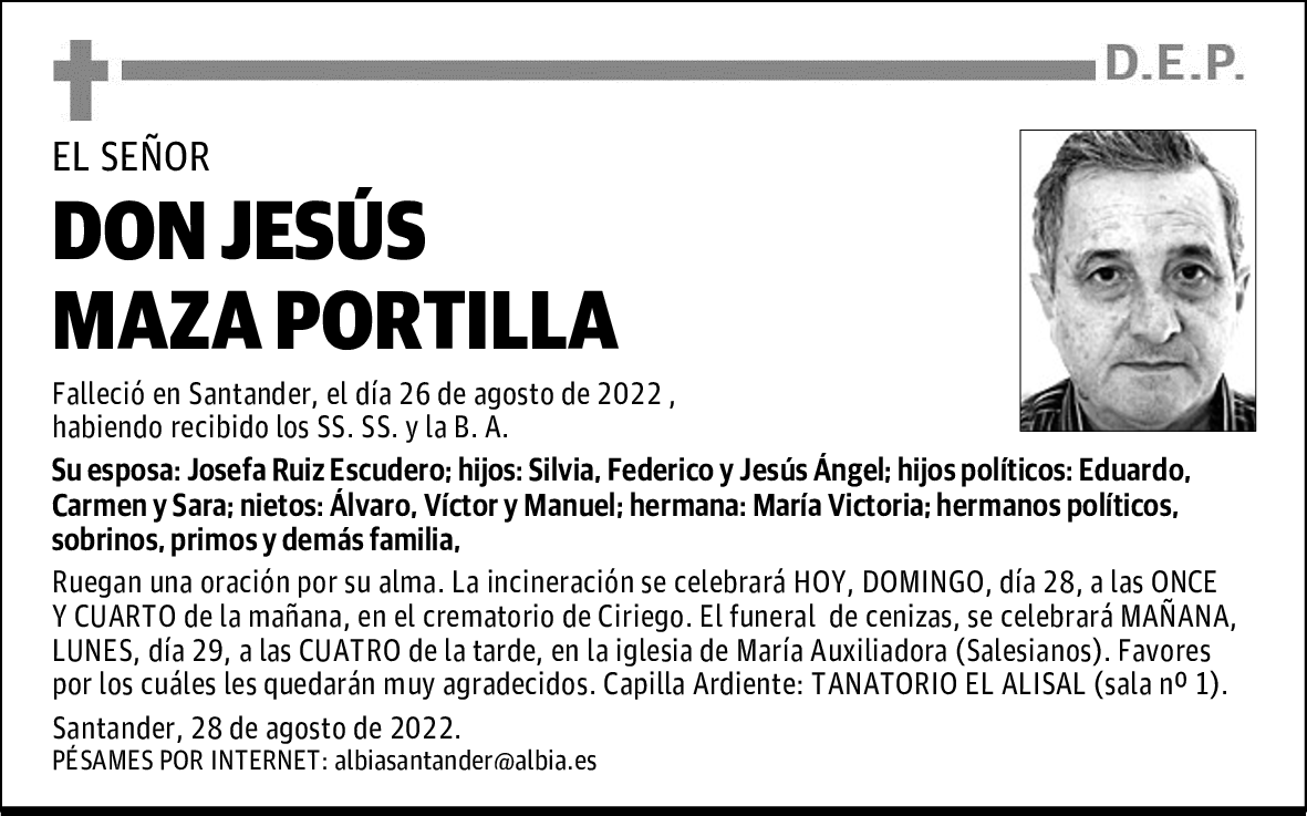 DON JESÚS MAZA PORTILLA