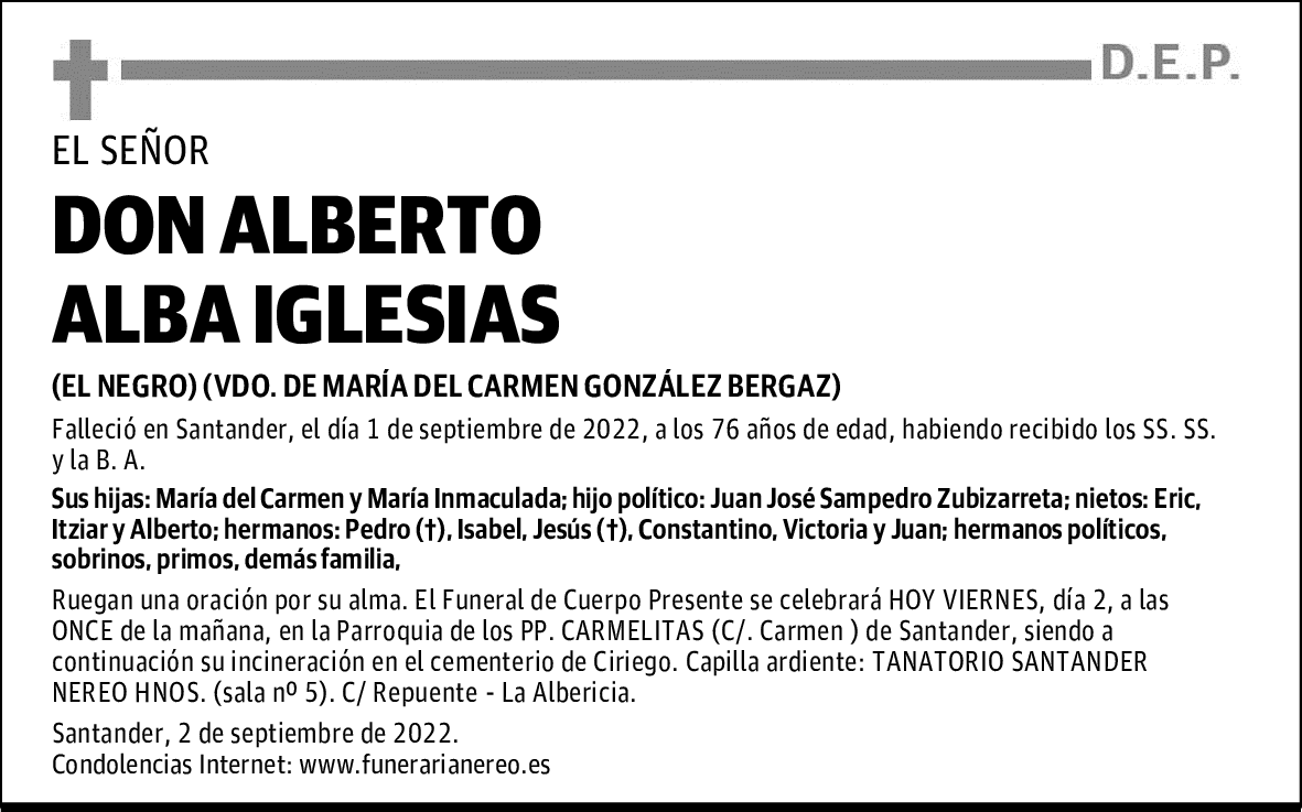 DON ALBERTO ALBA IGLESIAS