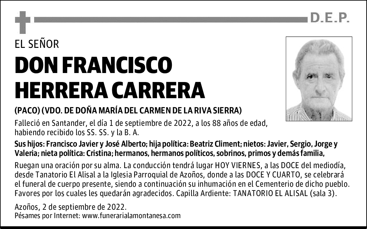 DON FRANCISCO HERRERA CARRERA