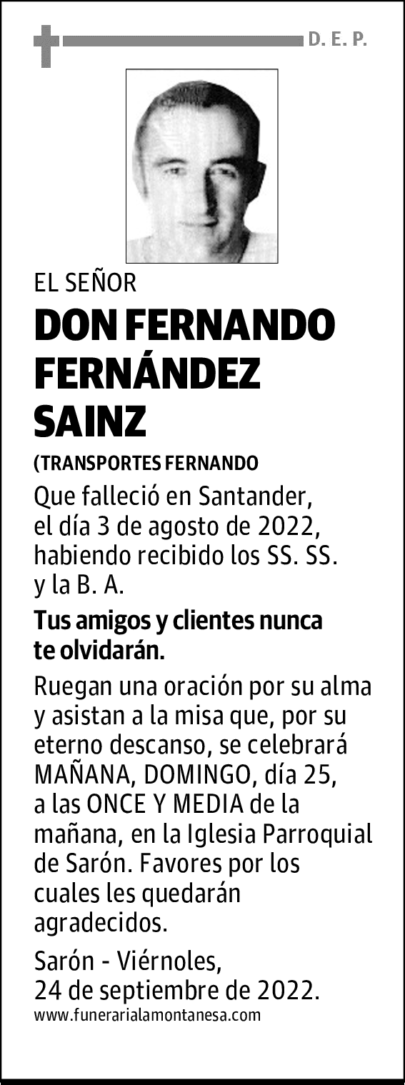 DON FERNANDO FERNÁNDEZ SAINZ