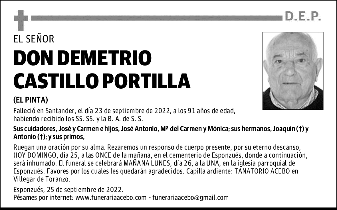 DON DEMETRIO CASTILLO PORTILLA