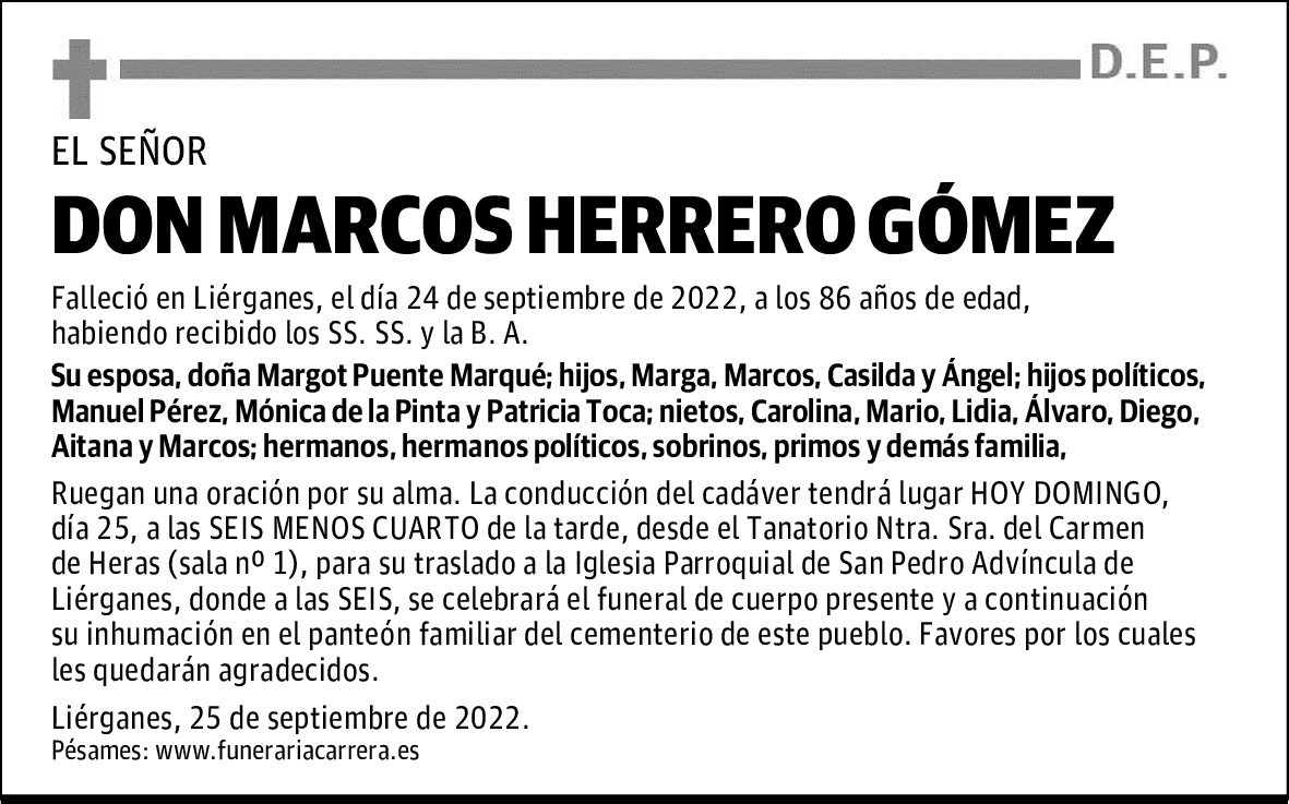 DON MARCOS HERRERO GÓMEZ