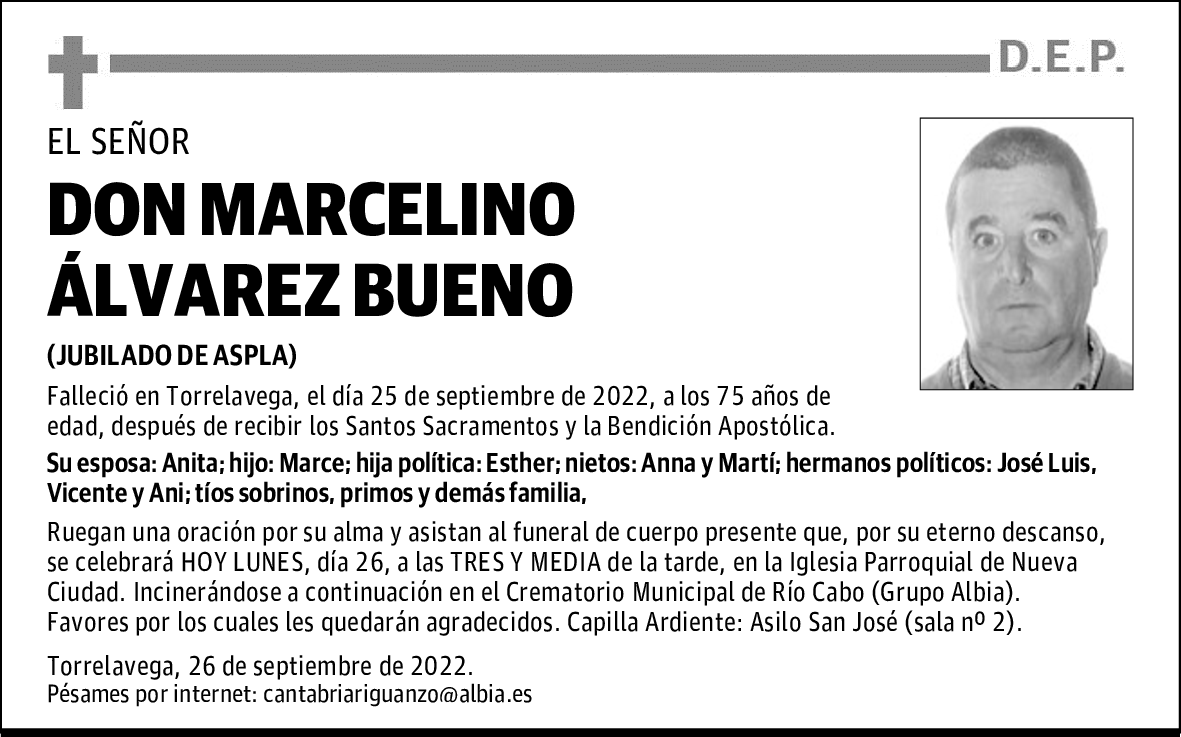 DON MARCELINO ÁLVAREZ BUENO