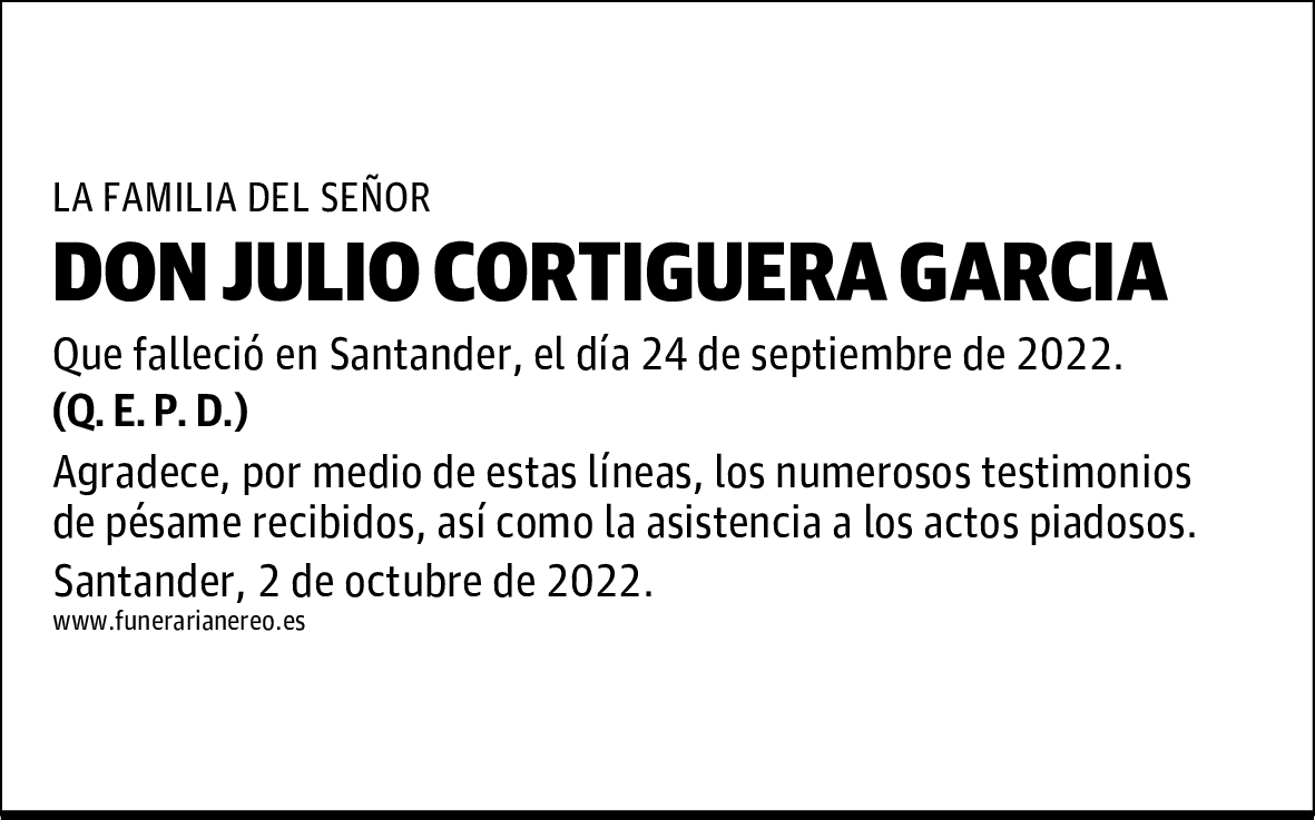 DON JULIO CORTIGUERA GARCIA