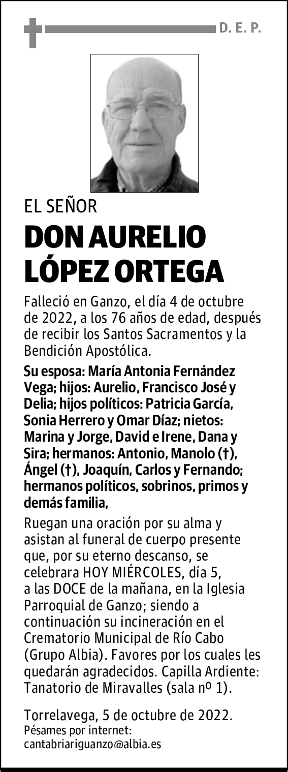 DON AURELIO LÓPEZ ORTEGA