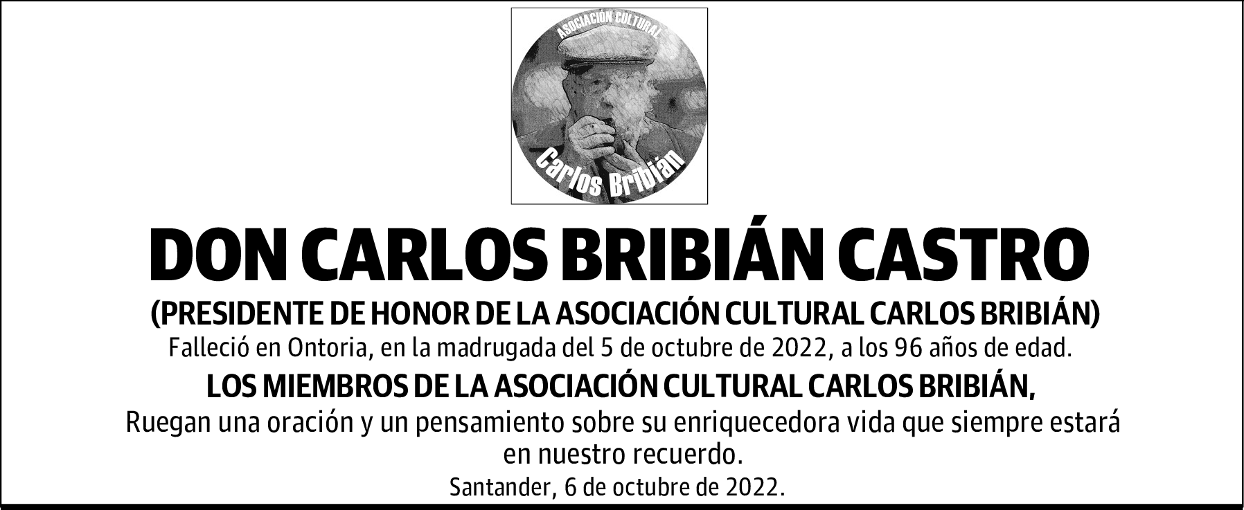 DON CARLOS BRIBIÁN CASTRO