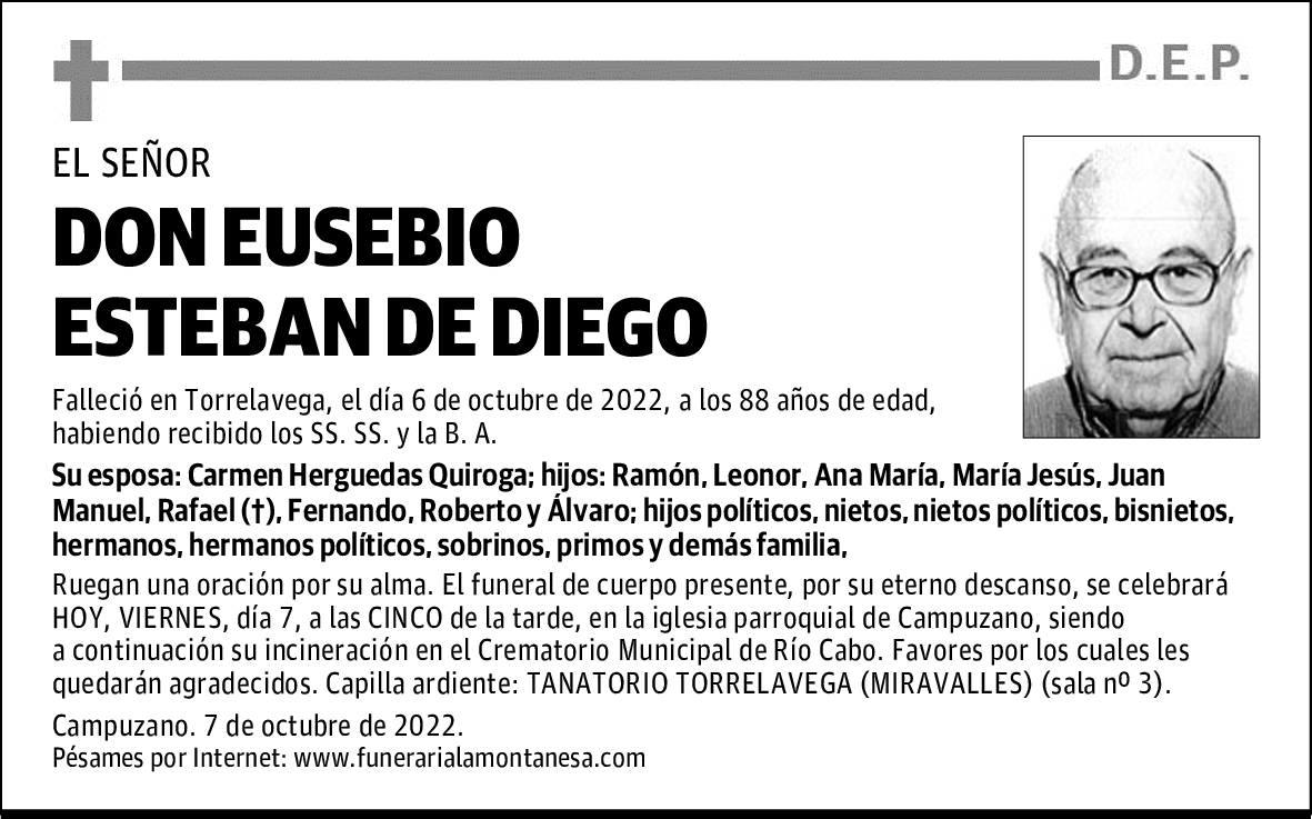 DON EUSEBIO ESTEBAN DE DIEGO