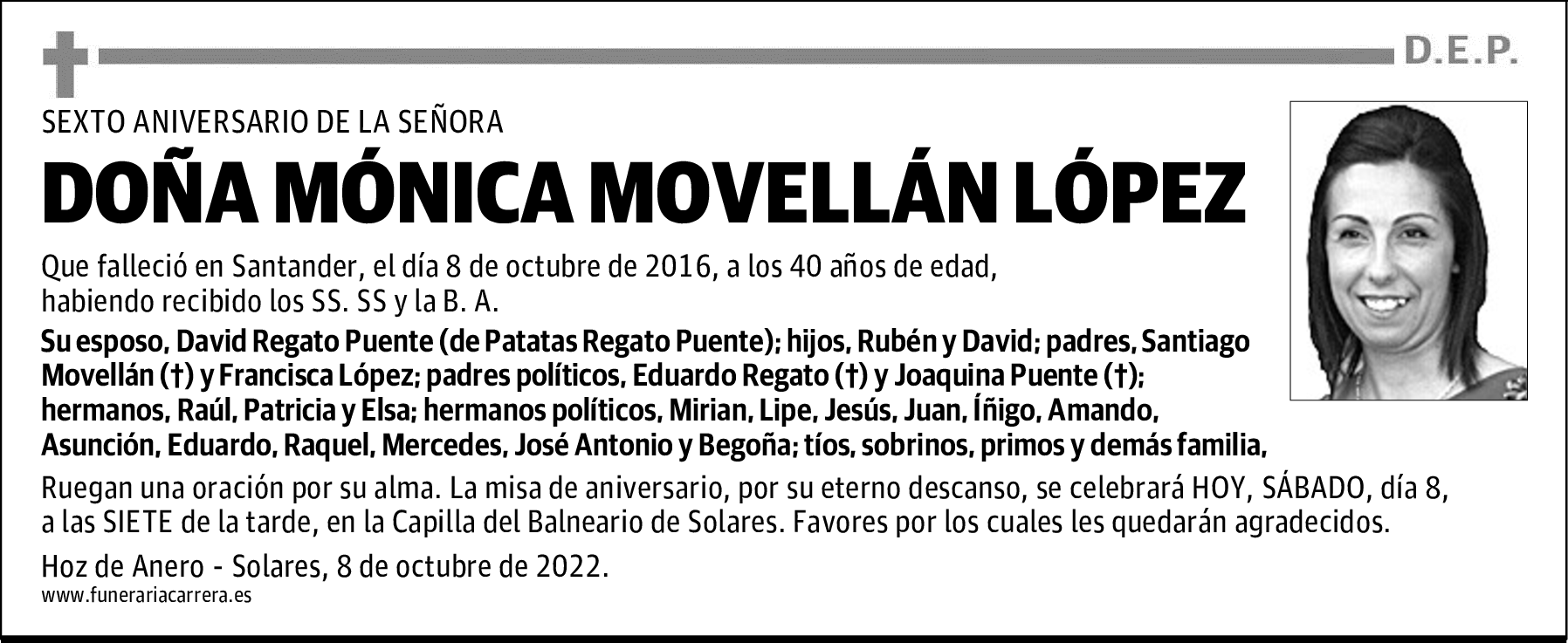 DOÑA MÓNICA MOVELLÁN LÓPEZ