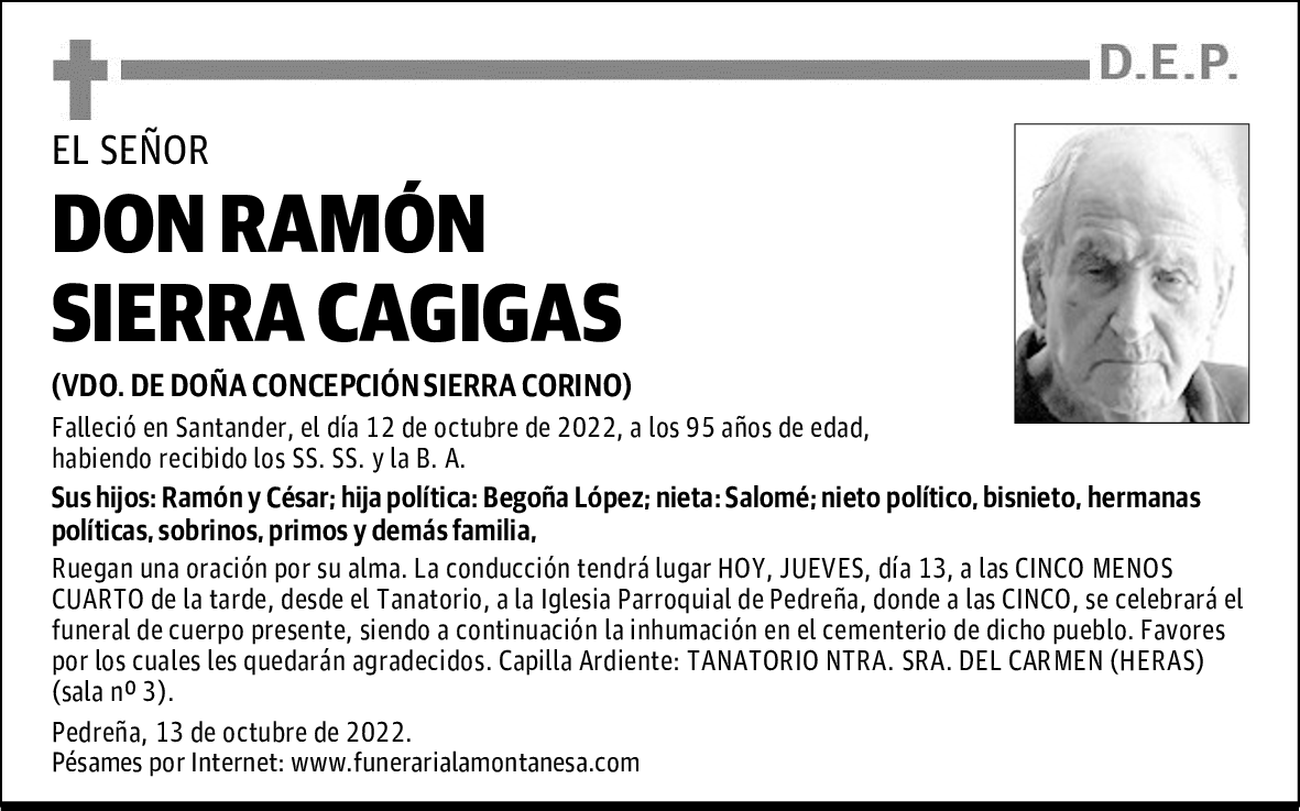 DON RAMÓN SIERRA CAGIGAS
