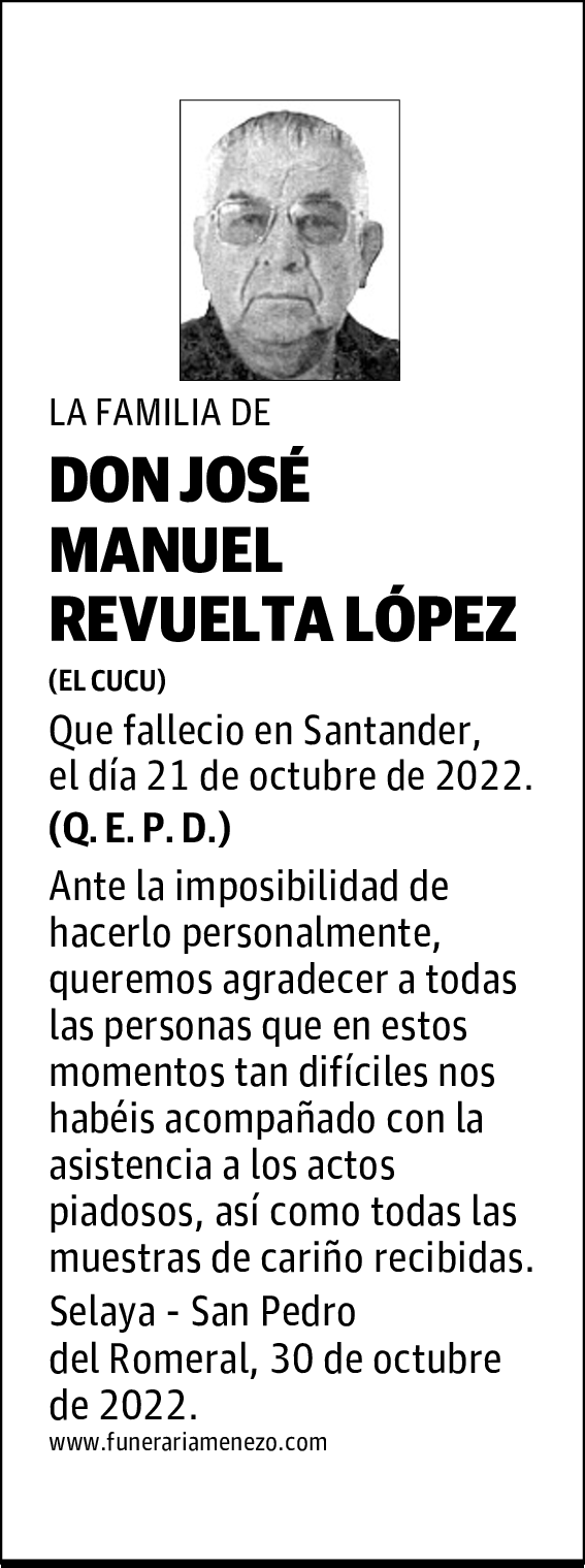 DON JOSÉ MANUEL REVUELTA LÓPEZ