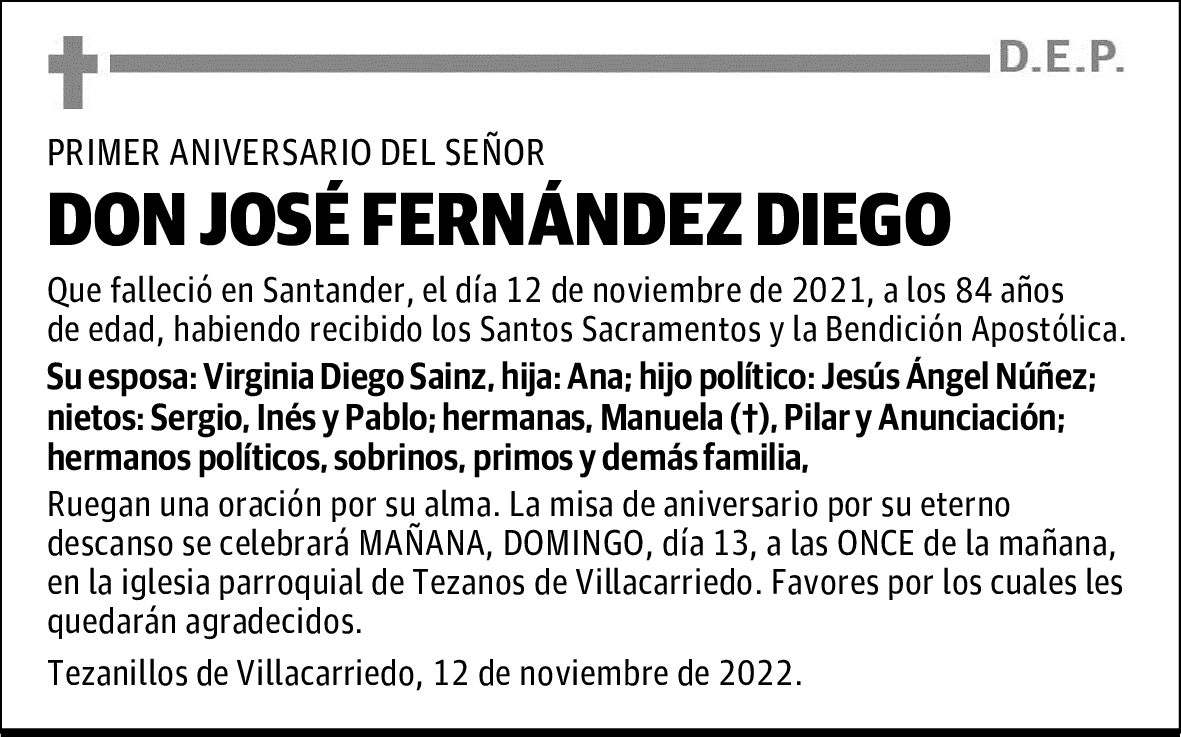 DON JOSÉ FERNÁNDEZ DIEGO