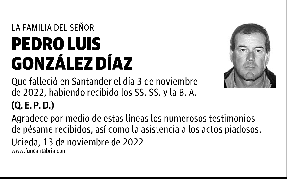 PEDRO LUIS GONZÁLEZ DÍAZ