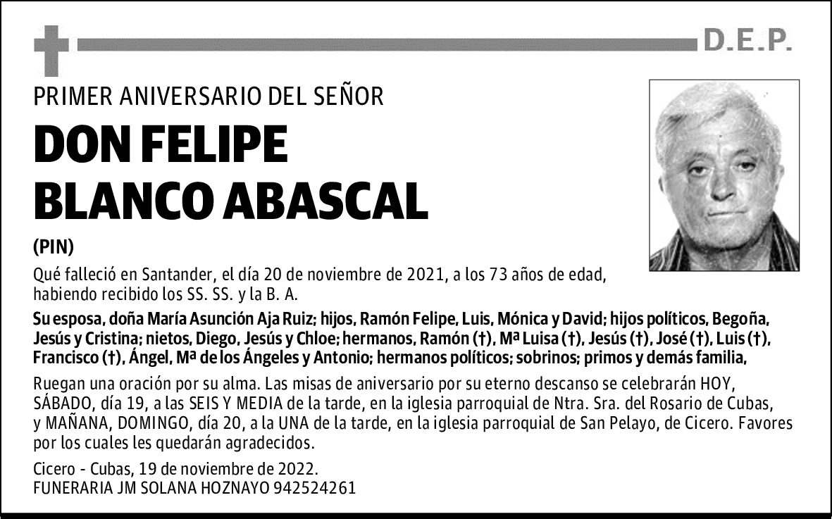 DON FELIPE BLANCO ABASCAL