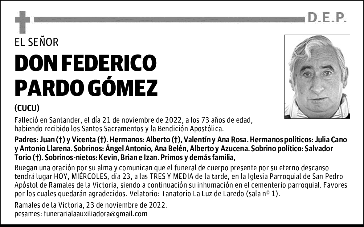DON FEDERICO PARDO GÓMEZ
