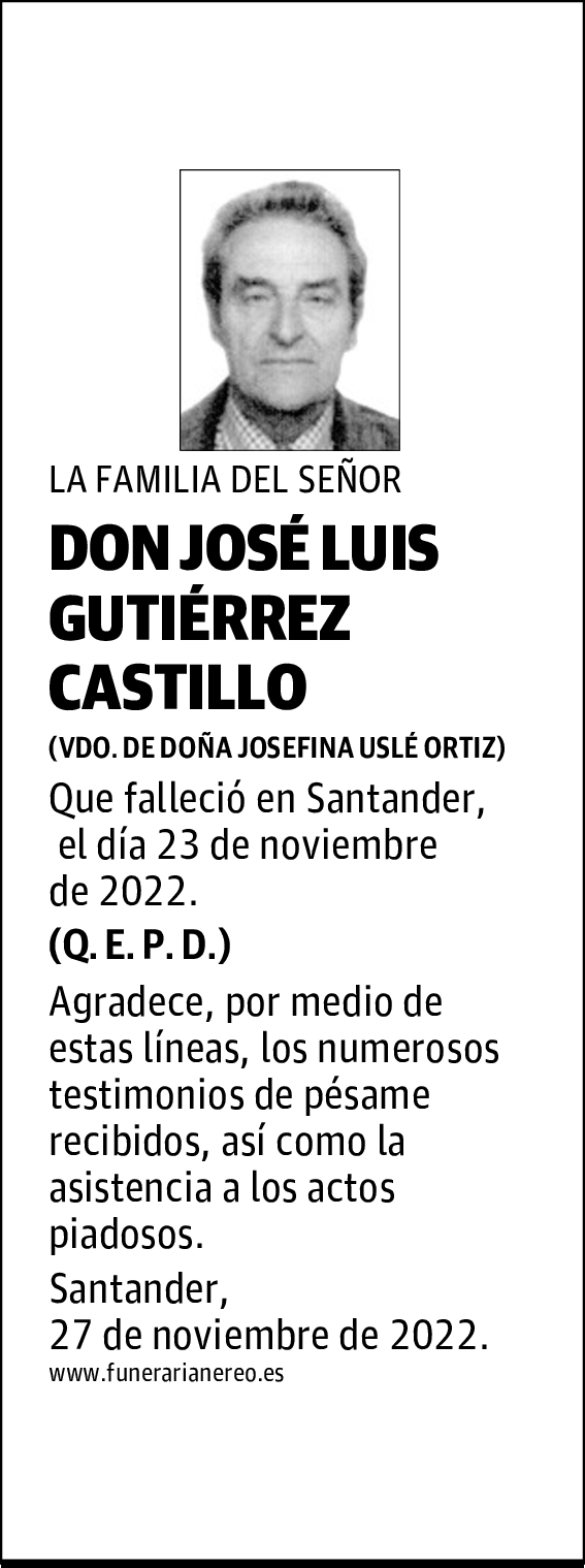 DON JOSÉ LUIS GUTIÉRREZ CASTILLO