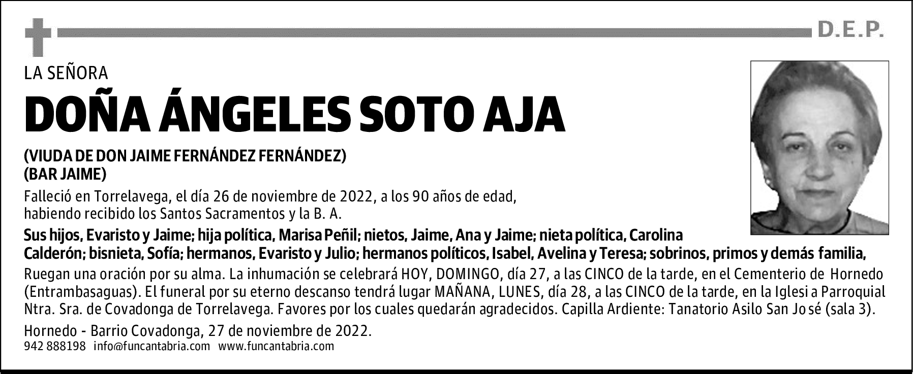 DOÑA ÁNGELES SOTO AJA