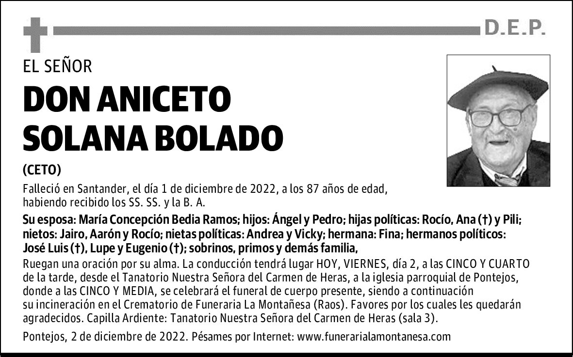DON ANICETO SOLANA BOLADO