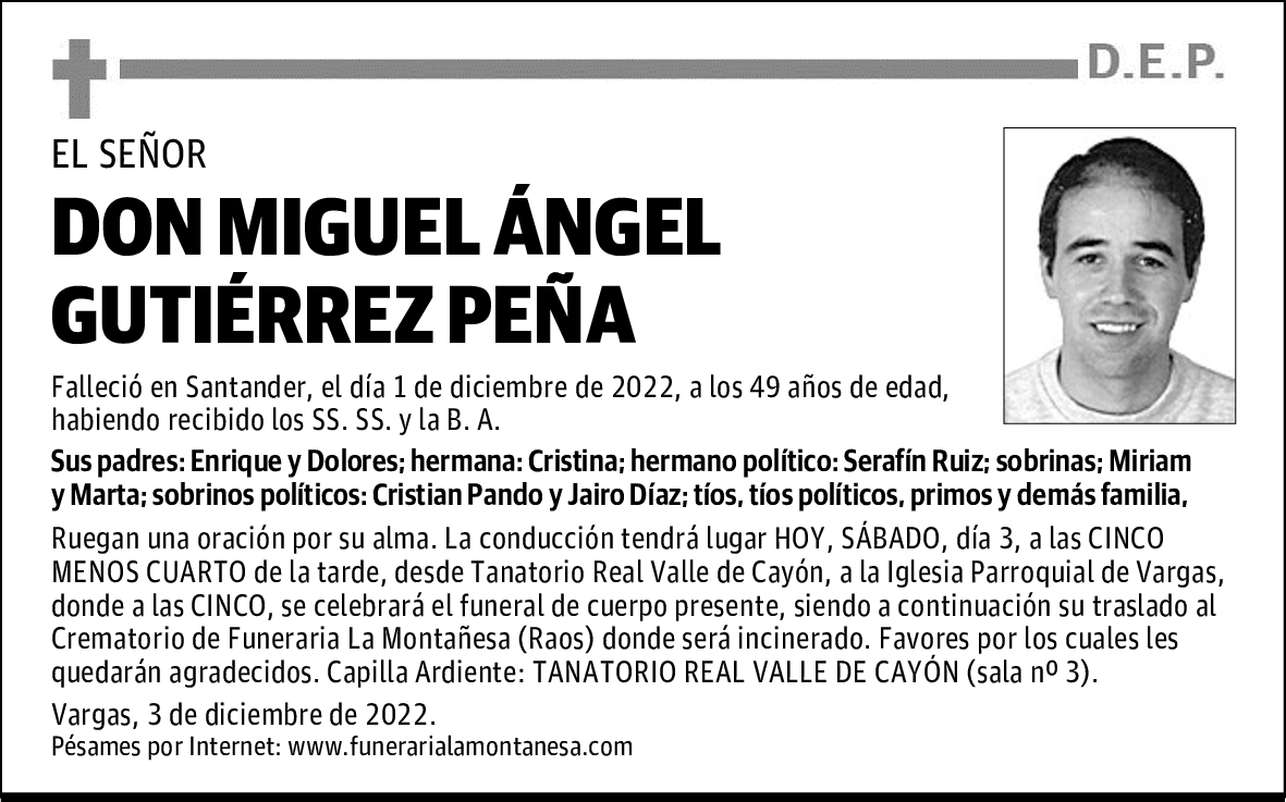 DON MIGUEL ÁNGEL GUTIÉRREZ PEÑA